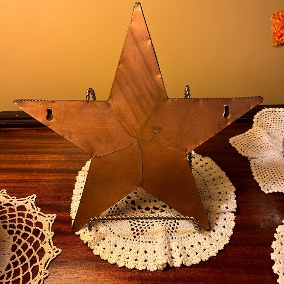 Copper Star Wall Pocket Country Farmhouse decor - Picture 6 of 10